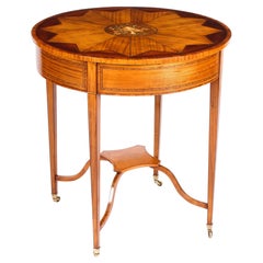 19th Century Sheraton Revival Satinwood Centre Occasional Table