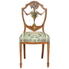 19th Century Sheraton Revival Satinwood Chair