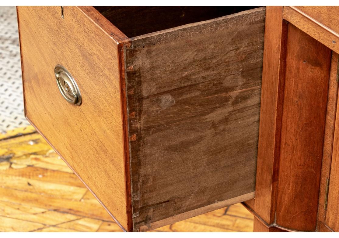 19th Century Sheraton Style Mahogany Sideboard for Restoration In Distressed Condition For Sale In Bridgeport, CT