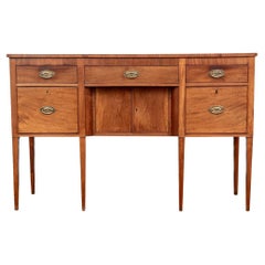 Antique 19th Century Sheraton Style Mahogany Sideboard for Restoration