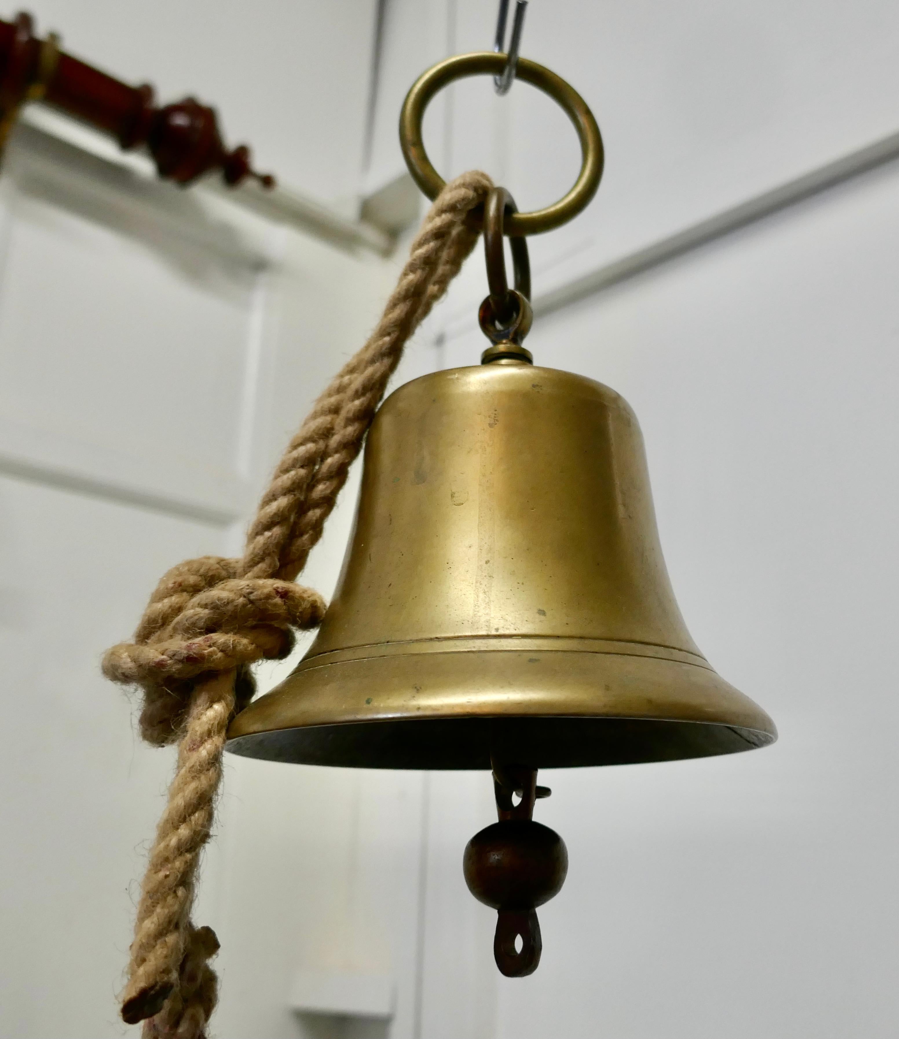 International Style 19th Century Ships Bell with Naval Broad Arrow Stamp