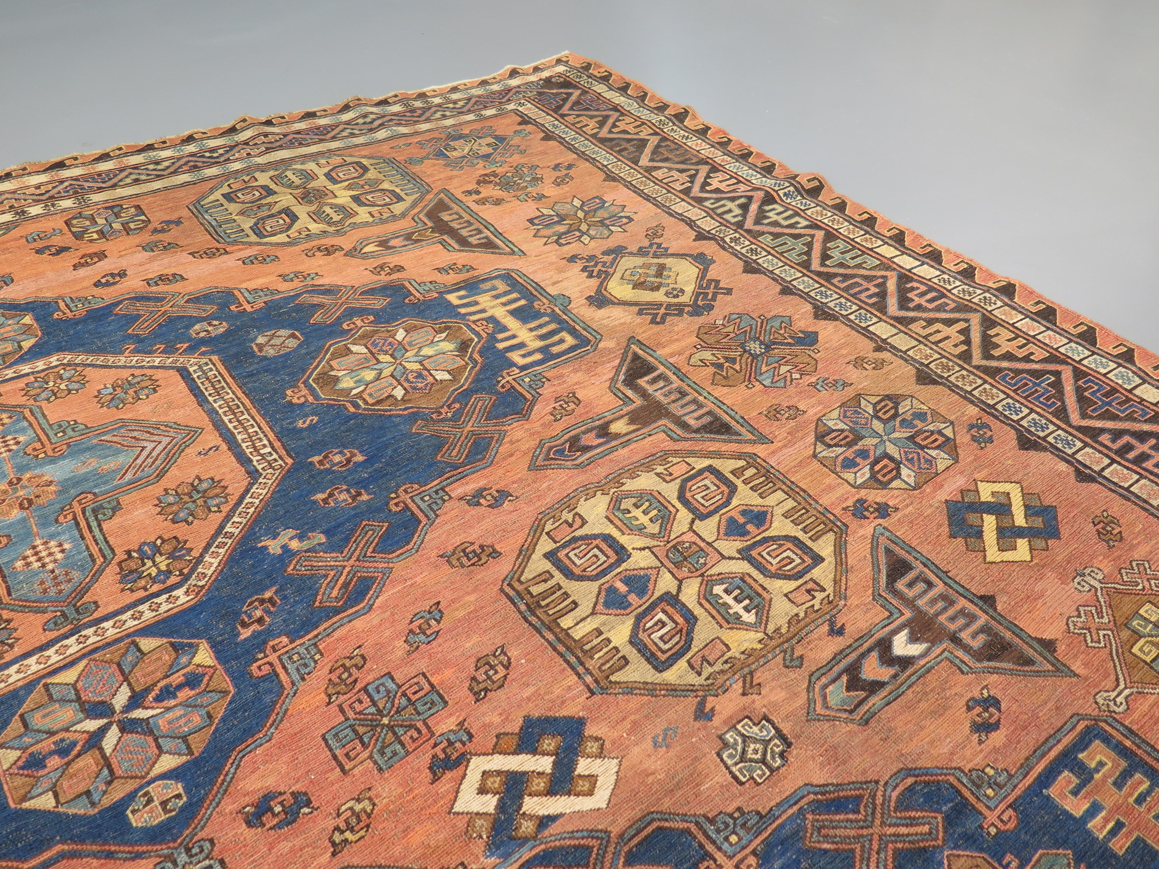 Kilim 19th Century Shirvan Soumac Flatweave Carpet For Sale