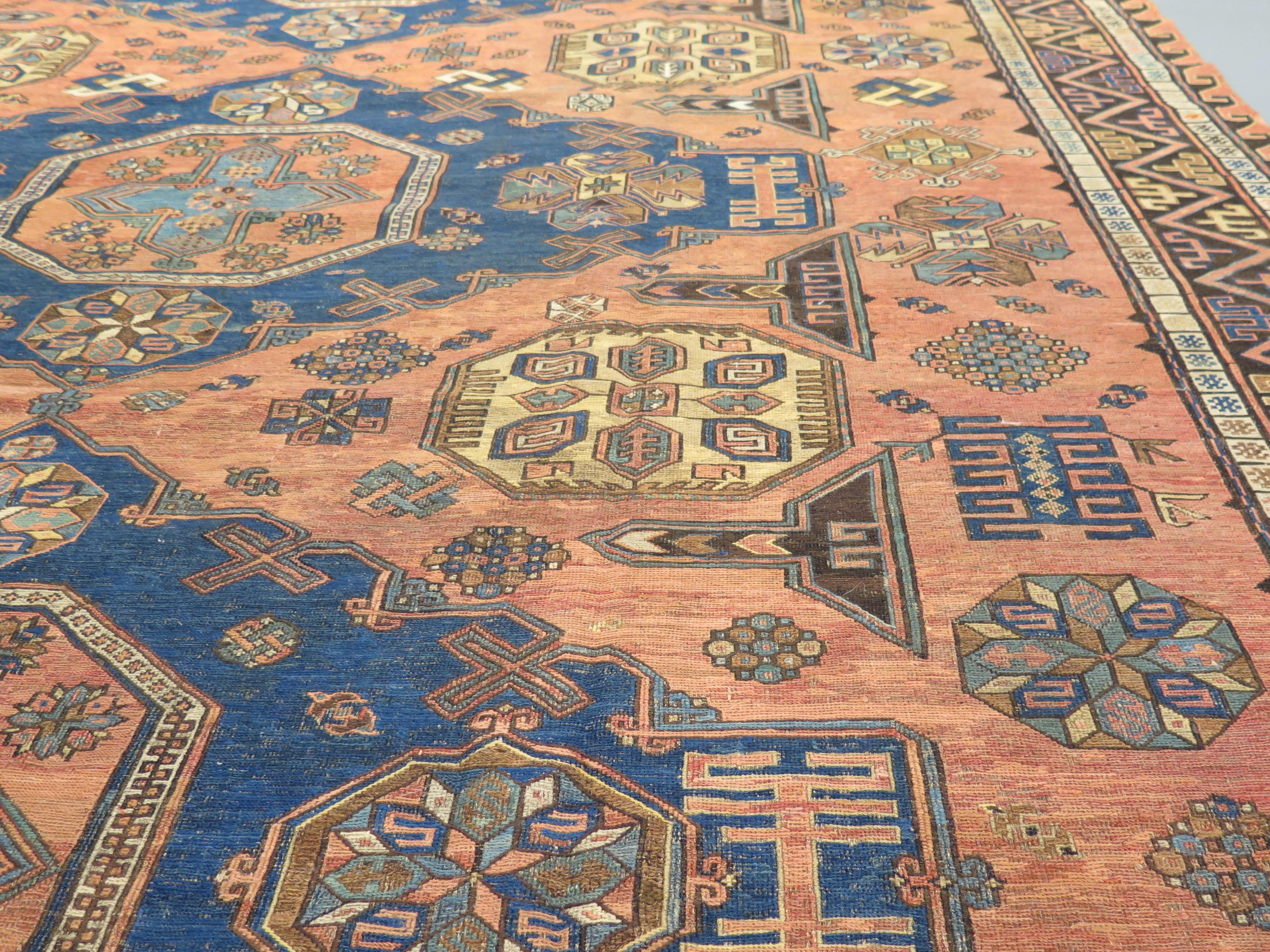 Azerbaijani 19th Century Shirvan Soumac Flatweave Carpet For Sale