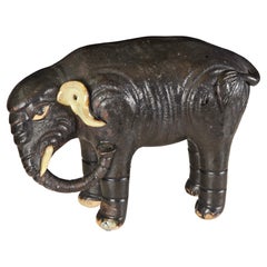 Antique 19th Century Shiwan Elephant Sculpture