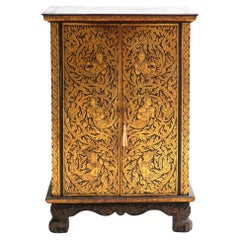 19th Century Siamese Cabinet with Intricate Gilded Detailing