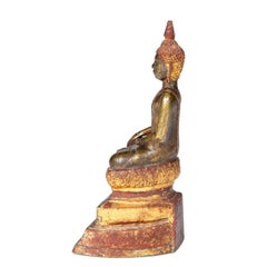 19th Century Siamese Thai Bronze Buddha