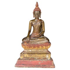 19th Century Siamese Thai Bronze Buddha