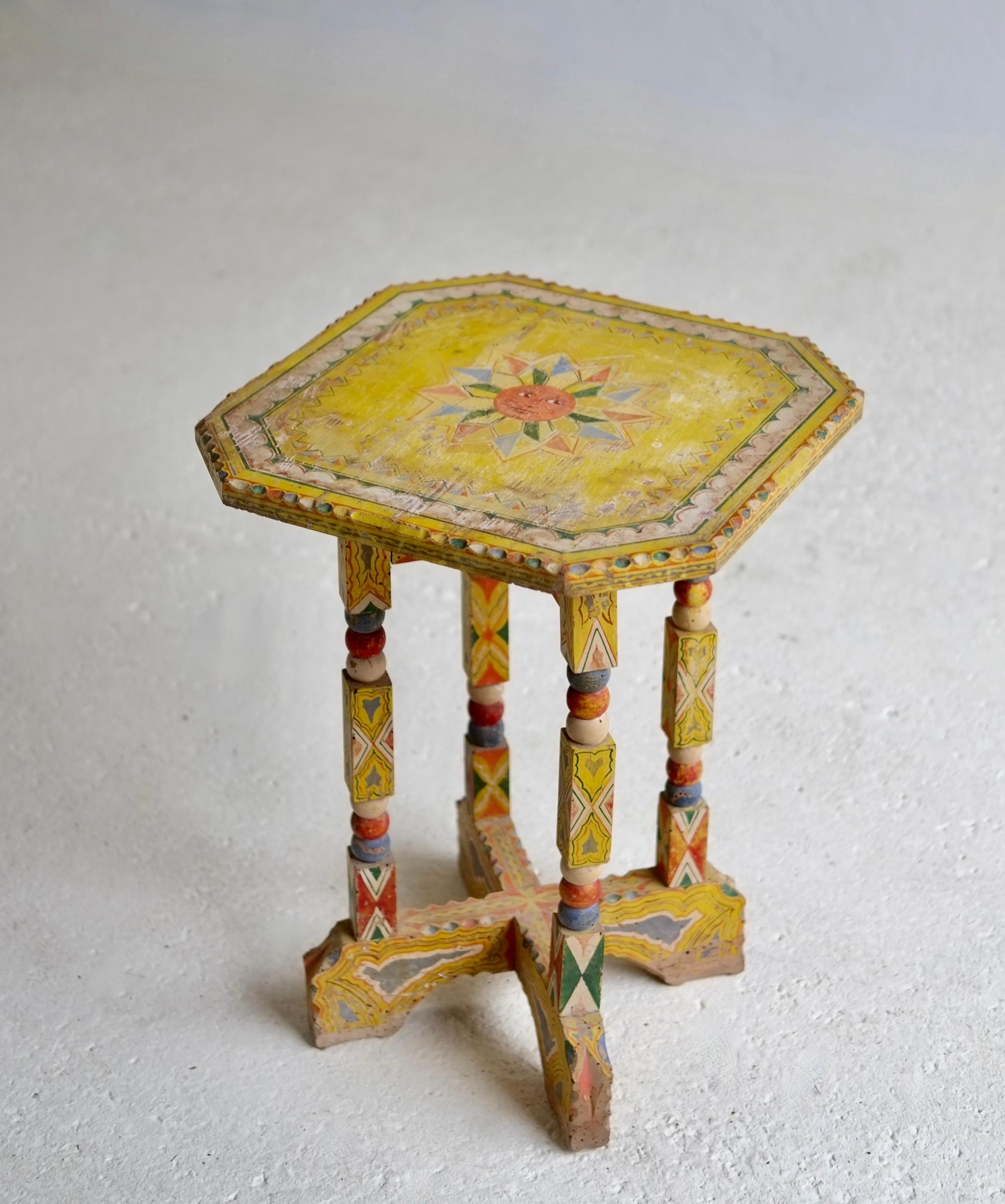 19th Century Sicilian Folk Art Side Table 7
