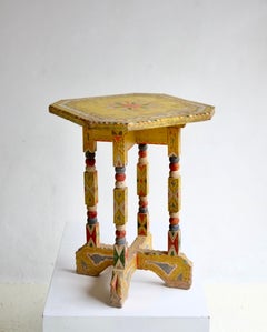 19th Century Sicilian Folk Art Side Table