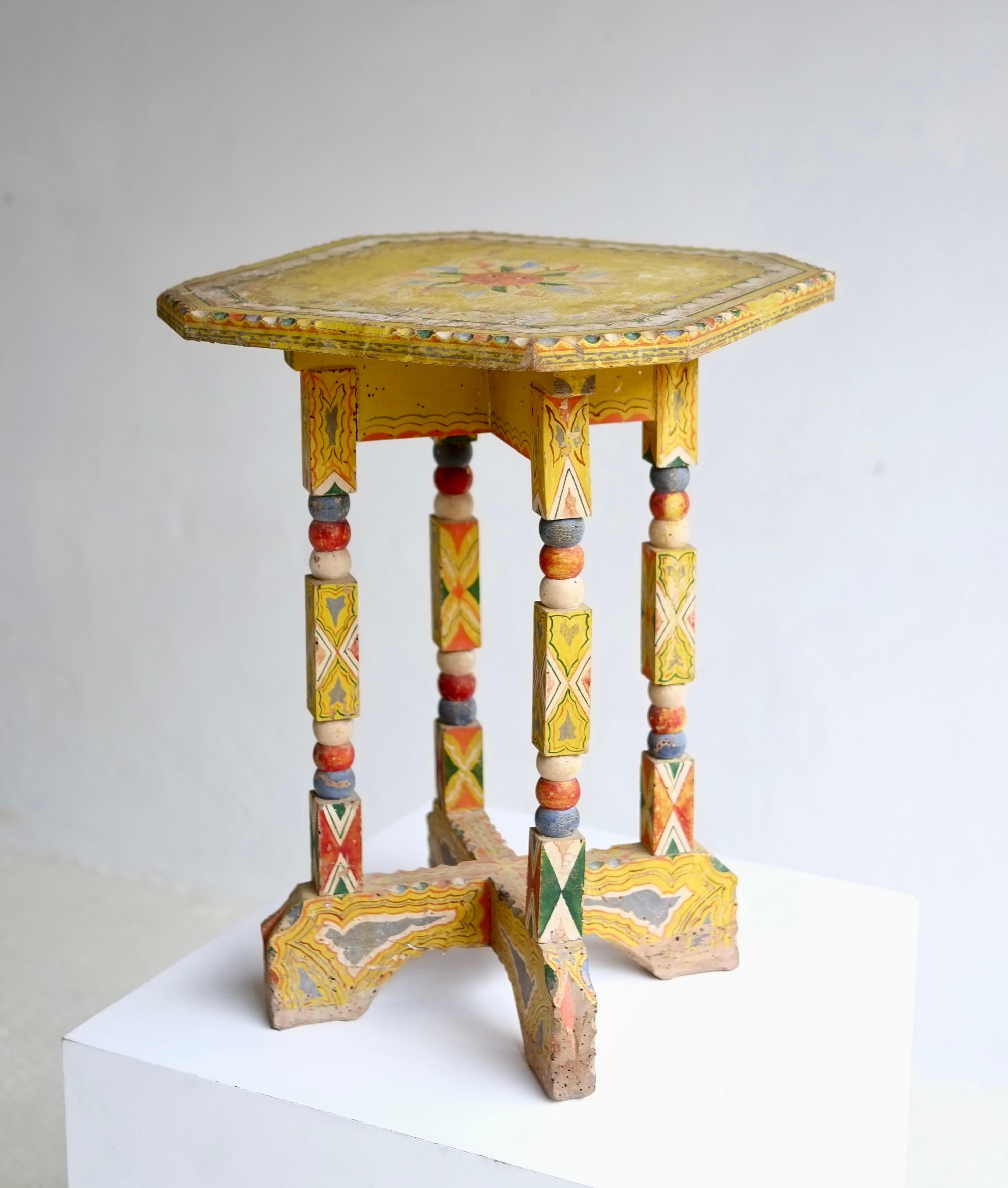 19th Century Sicilian Folk Art Side Table 2