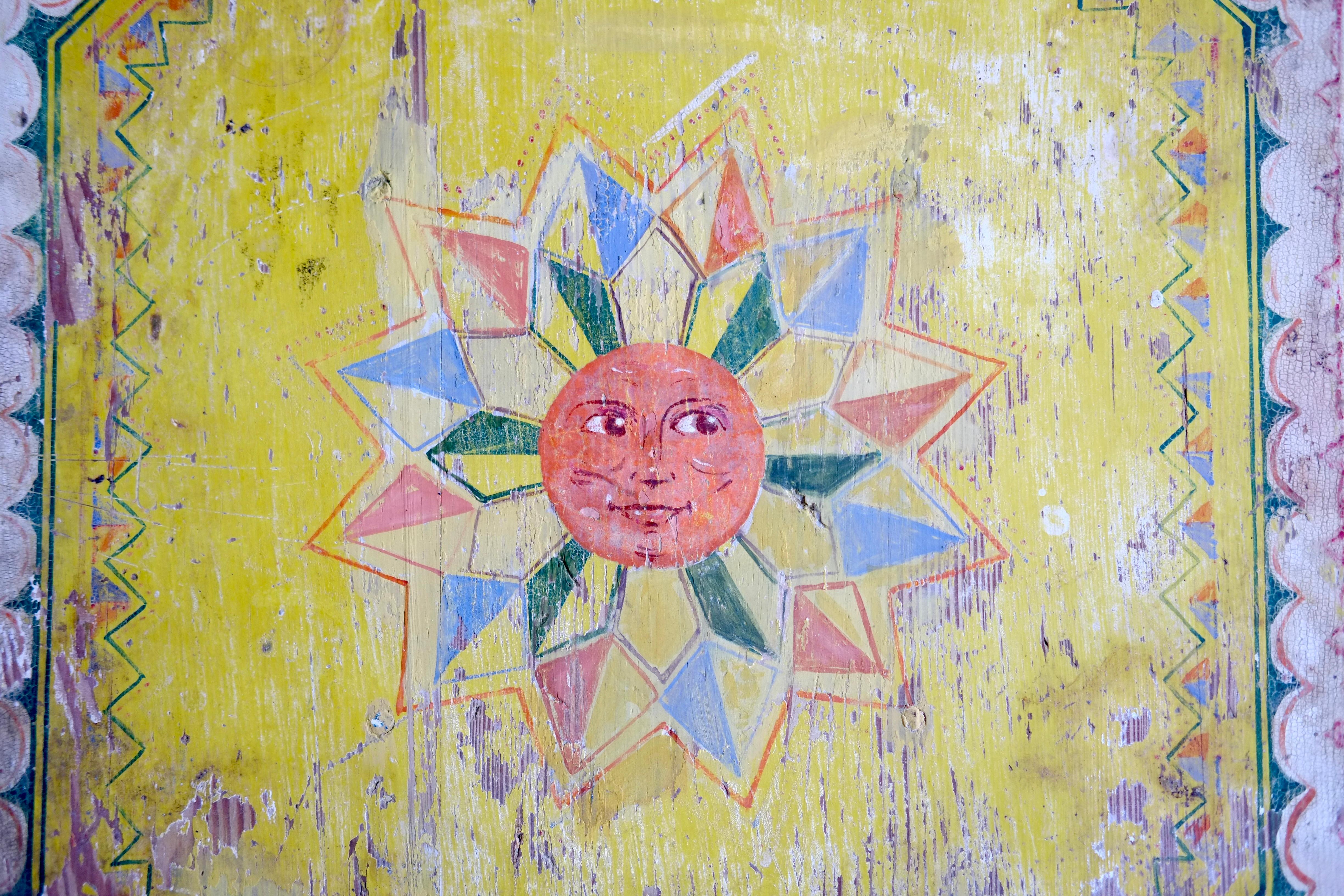 19th Century Sicilian Folk Art Side Table 3