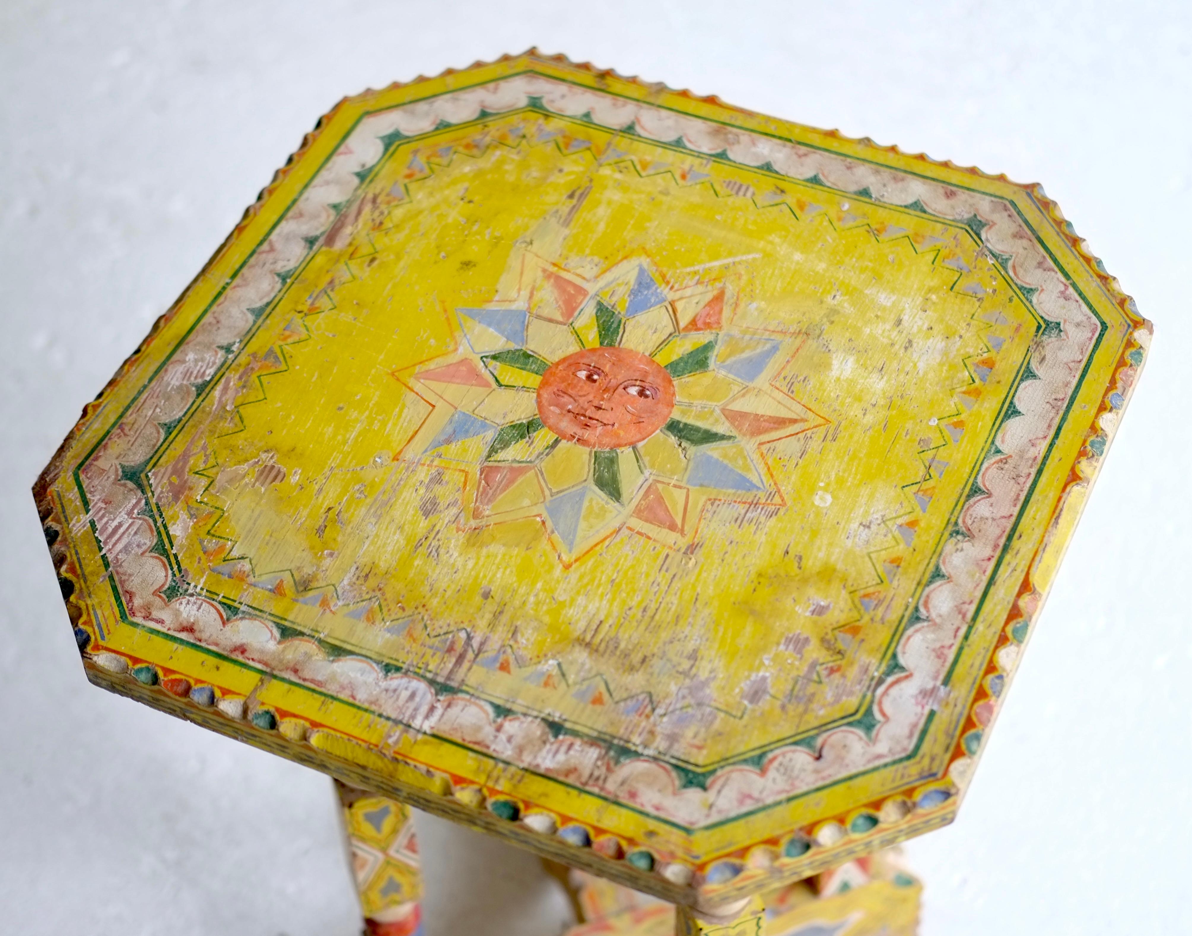 19th Century Sicilian Folk Art Side Table 5