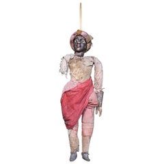 Antique 19th Century Sicilian Italian Marionette Folk Art Puppet 'Opera dei Pupi'