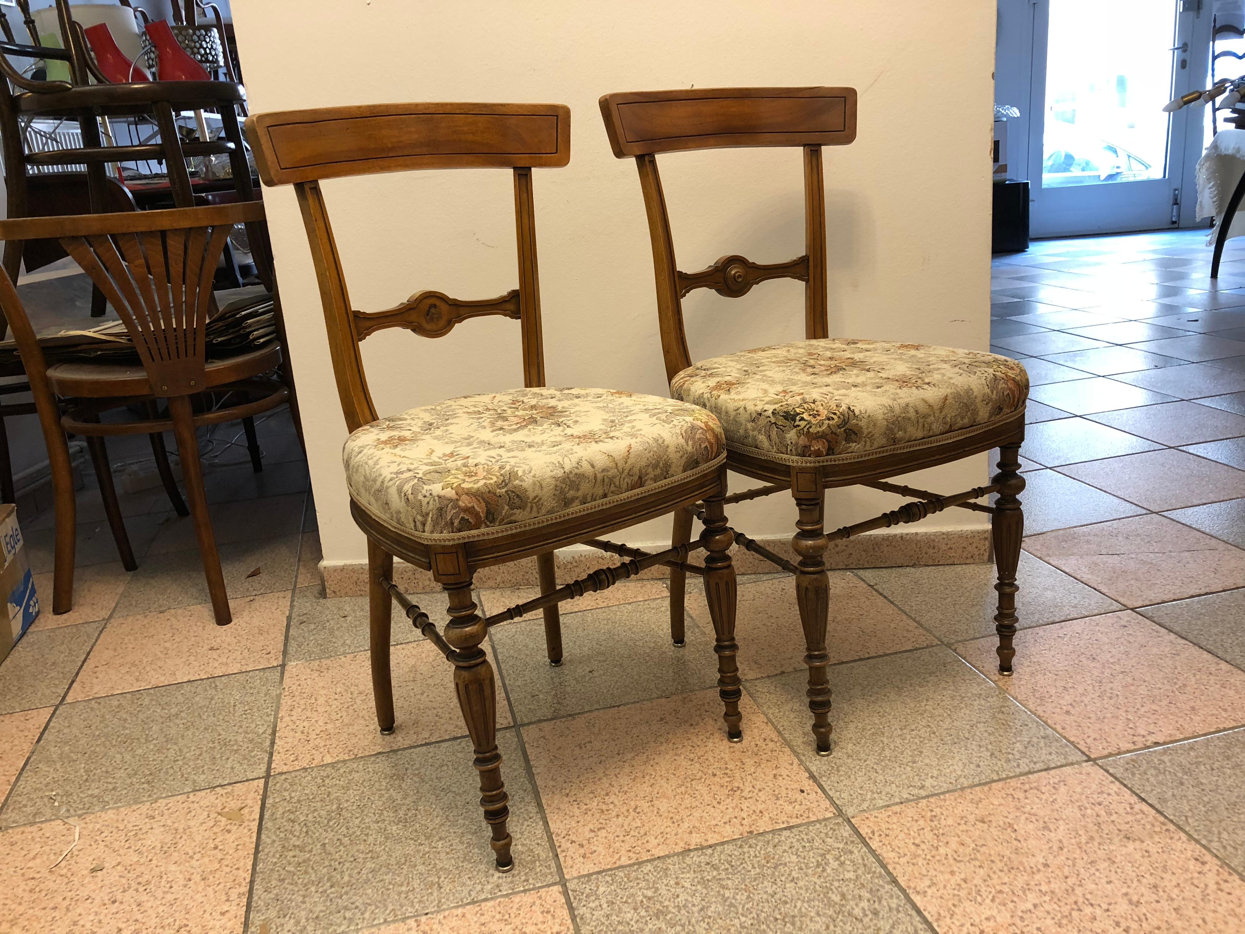 19th Century Side Chairs Attributed to Theophil Hansen For Sale 3