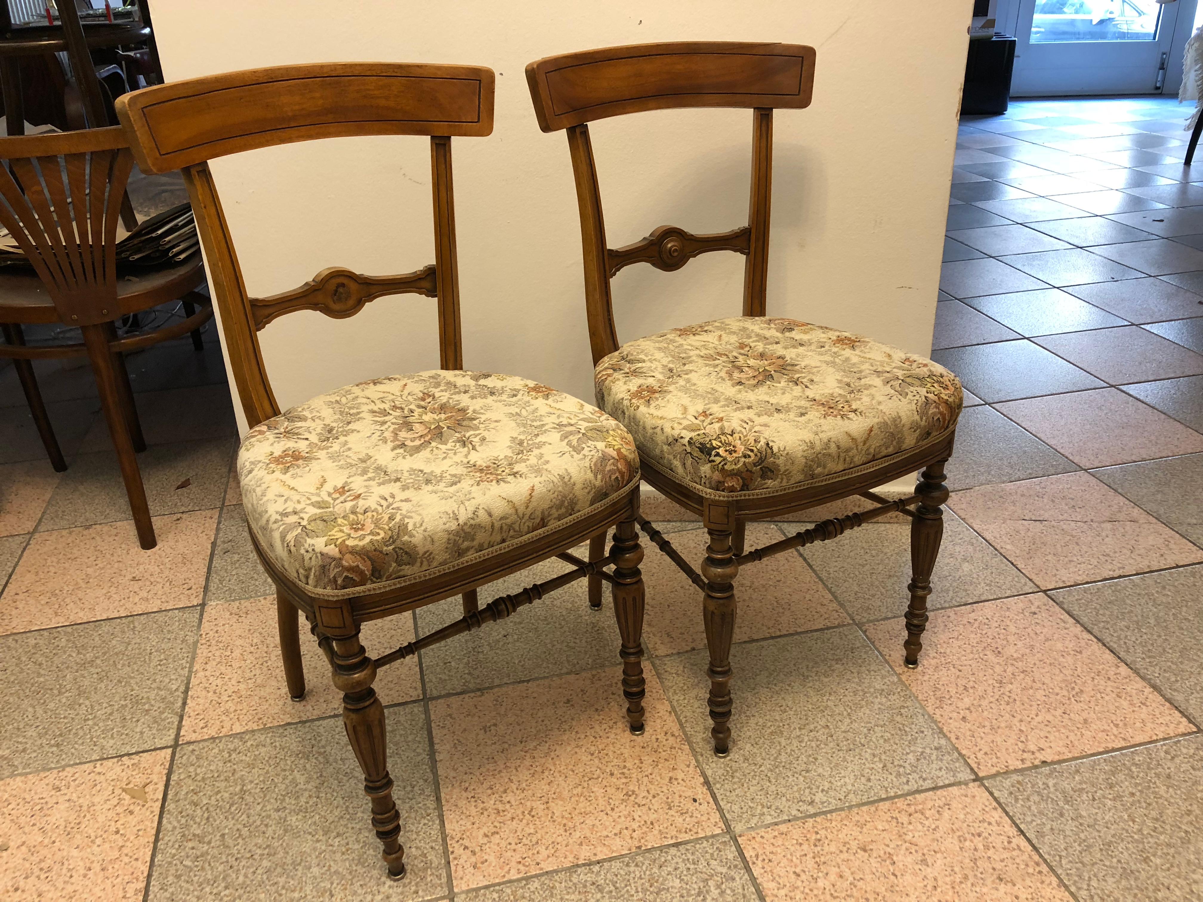19th Century Side Chairs Attributed to Theophil Hansen For Sale 4