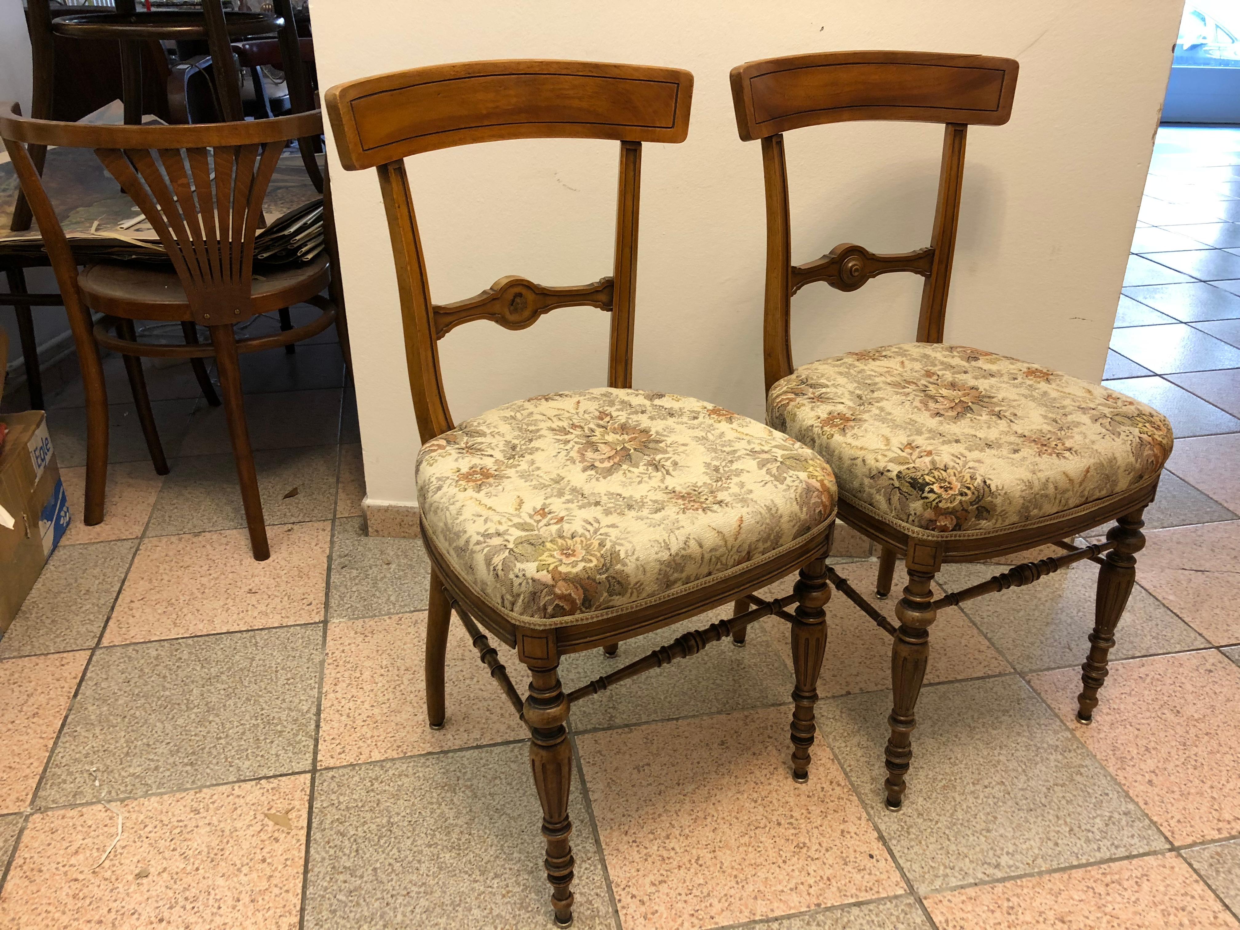 19th Century Side Chairs Attributed to Theophil Hansen For Sale 5
