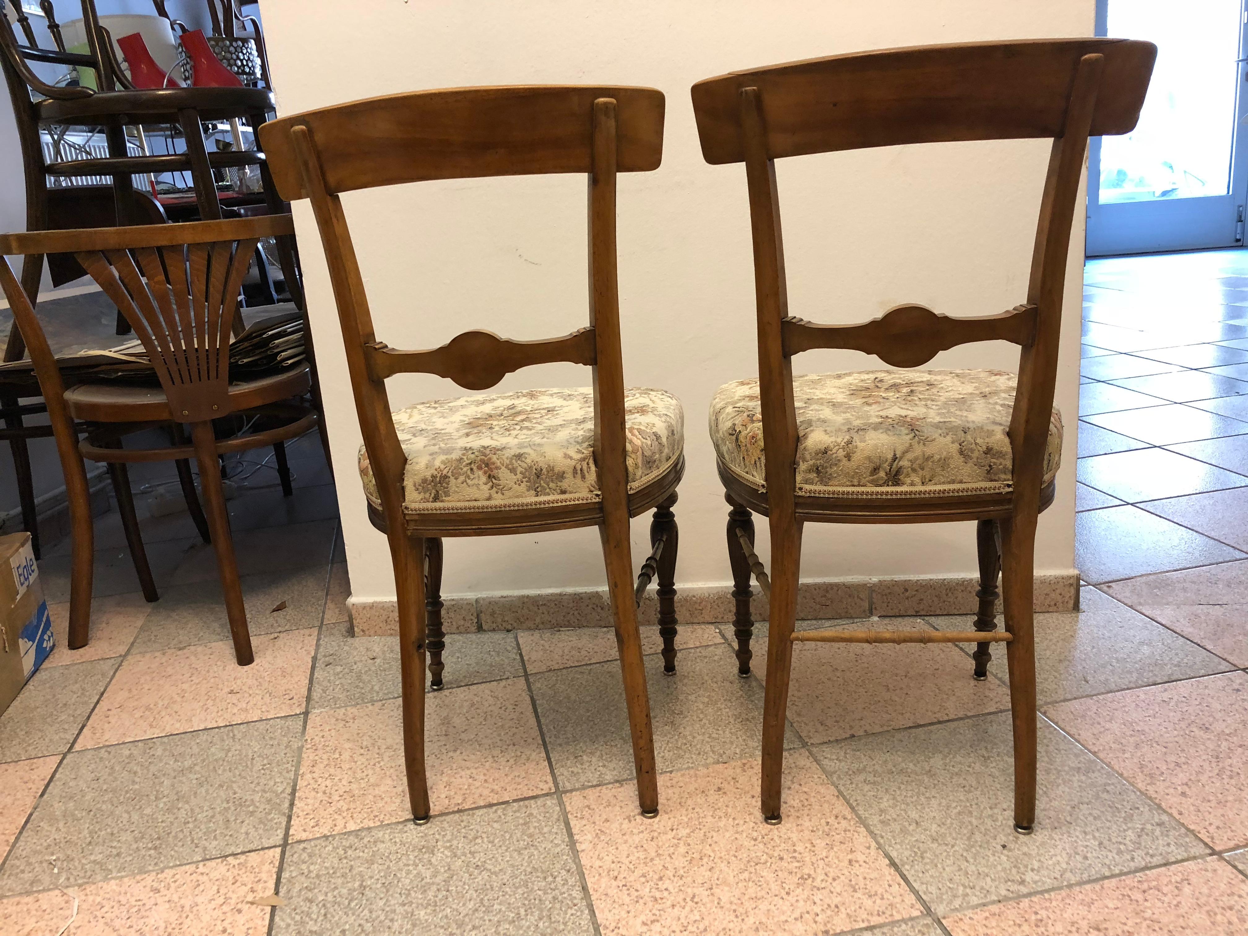 Renaissance Revival 19th Century Side Chairs Attributed to Theophil Hansen For Sale