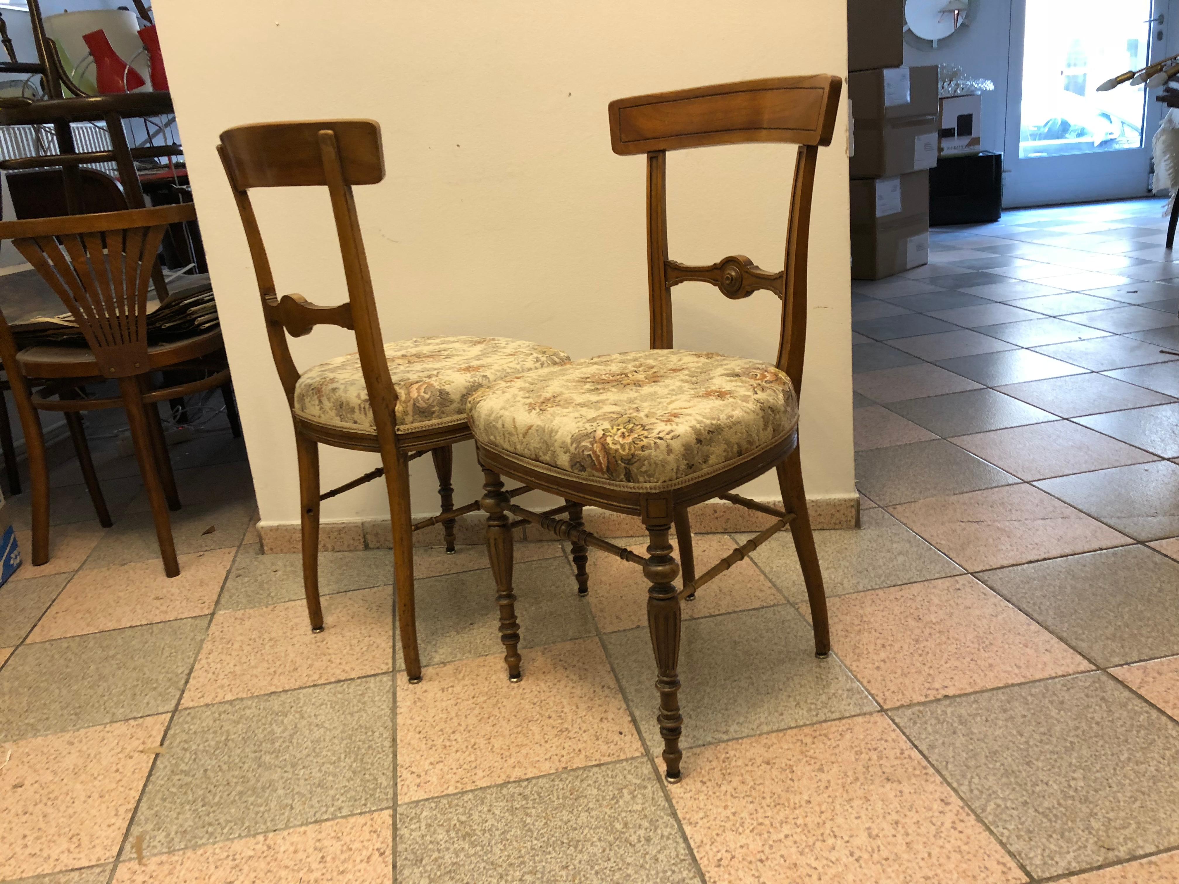 Mid-19th Century 19th Century Side Chairs Attributed to Theophil Hansen For Sale