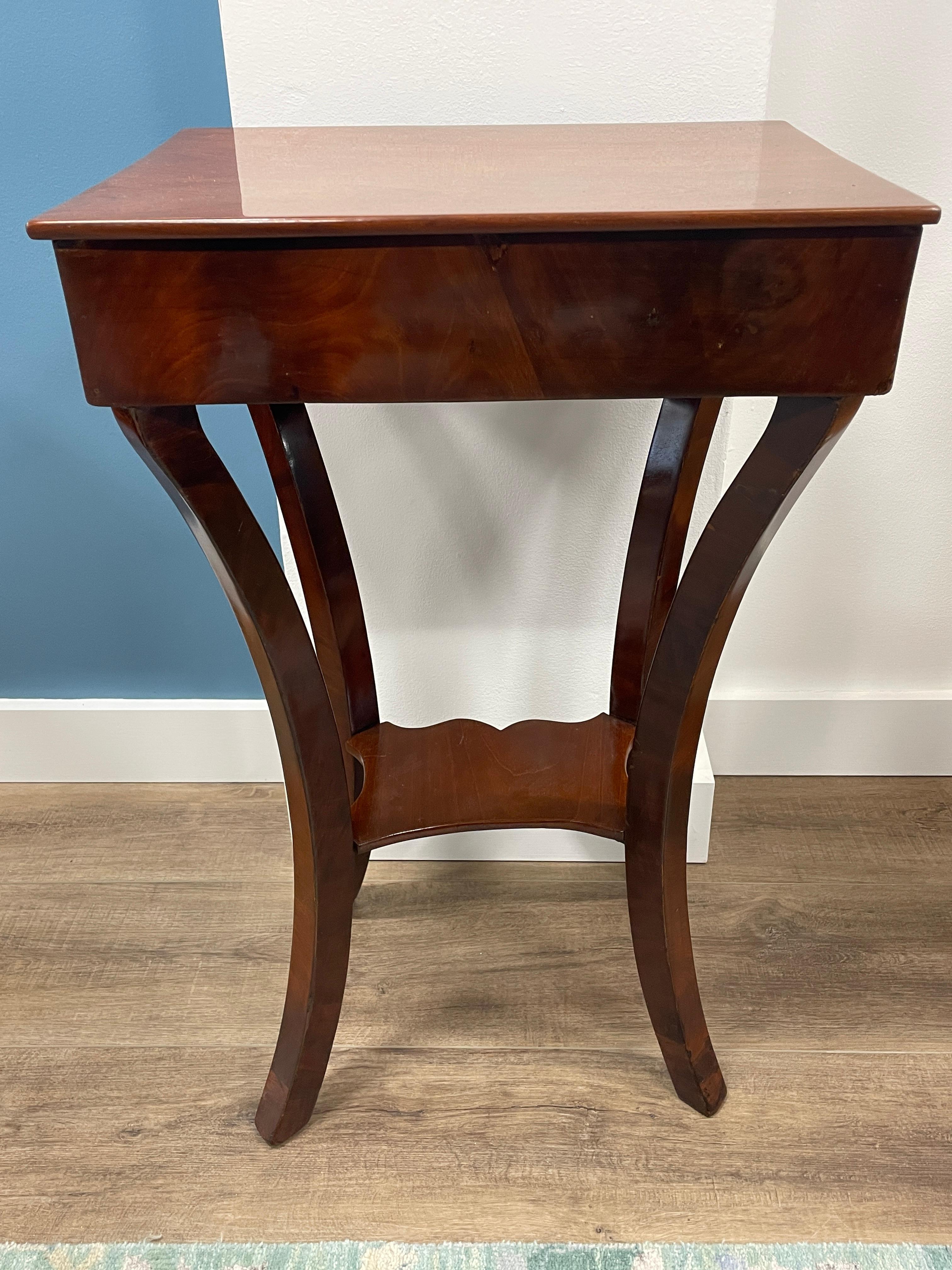 Mahogany 19th century Side Table, Germany 1830 For Sale