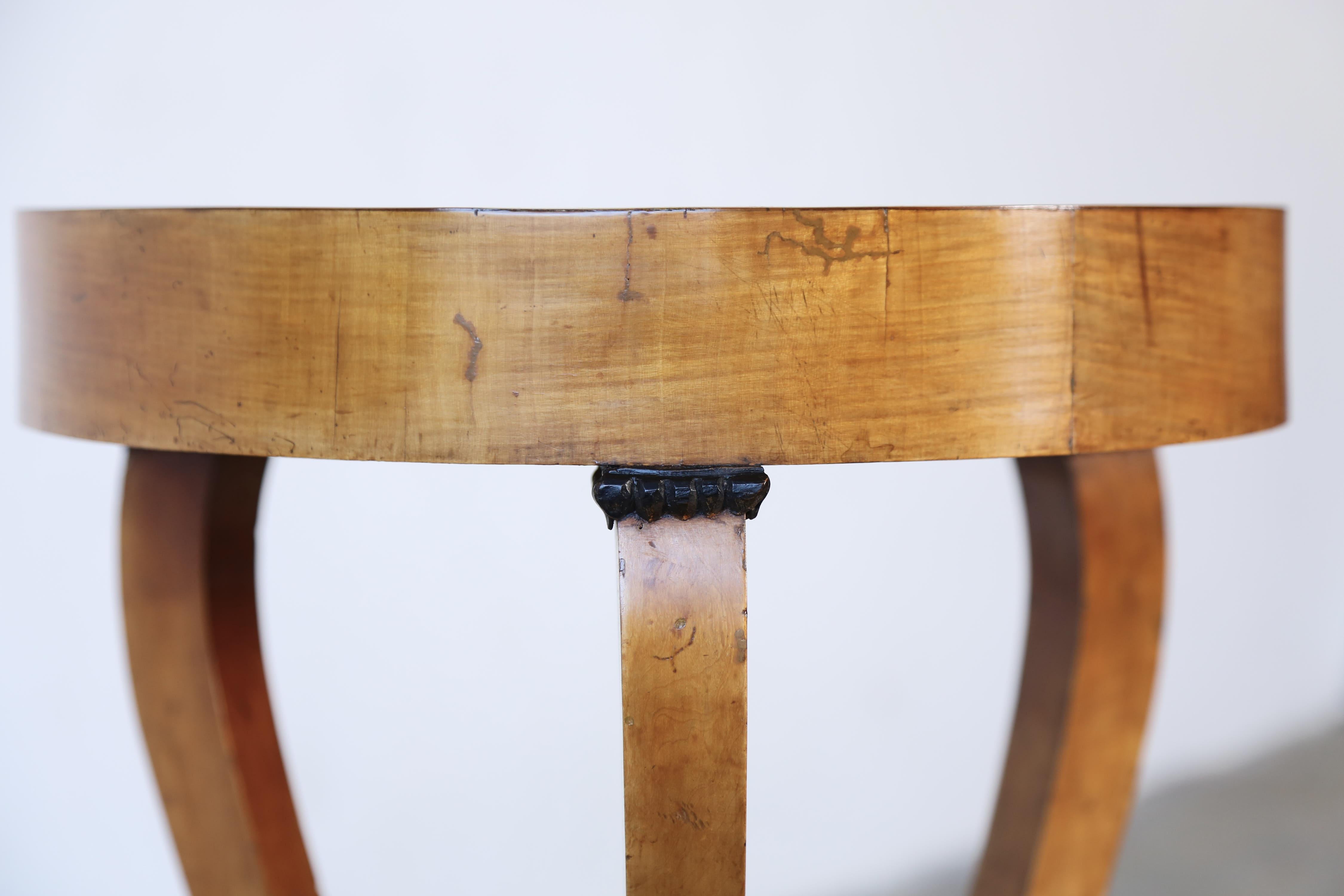 19th Century Side Table (Gueridon / Jardiniere), With Hoof Feet, Italy For Sale 10