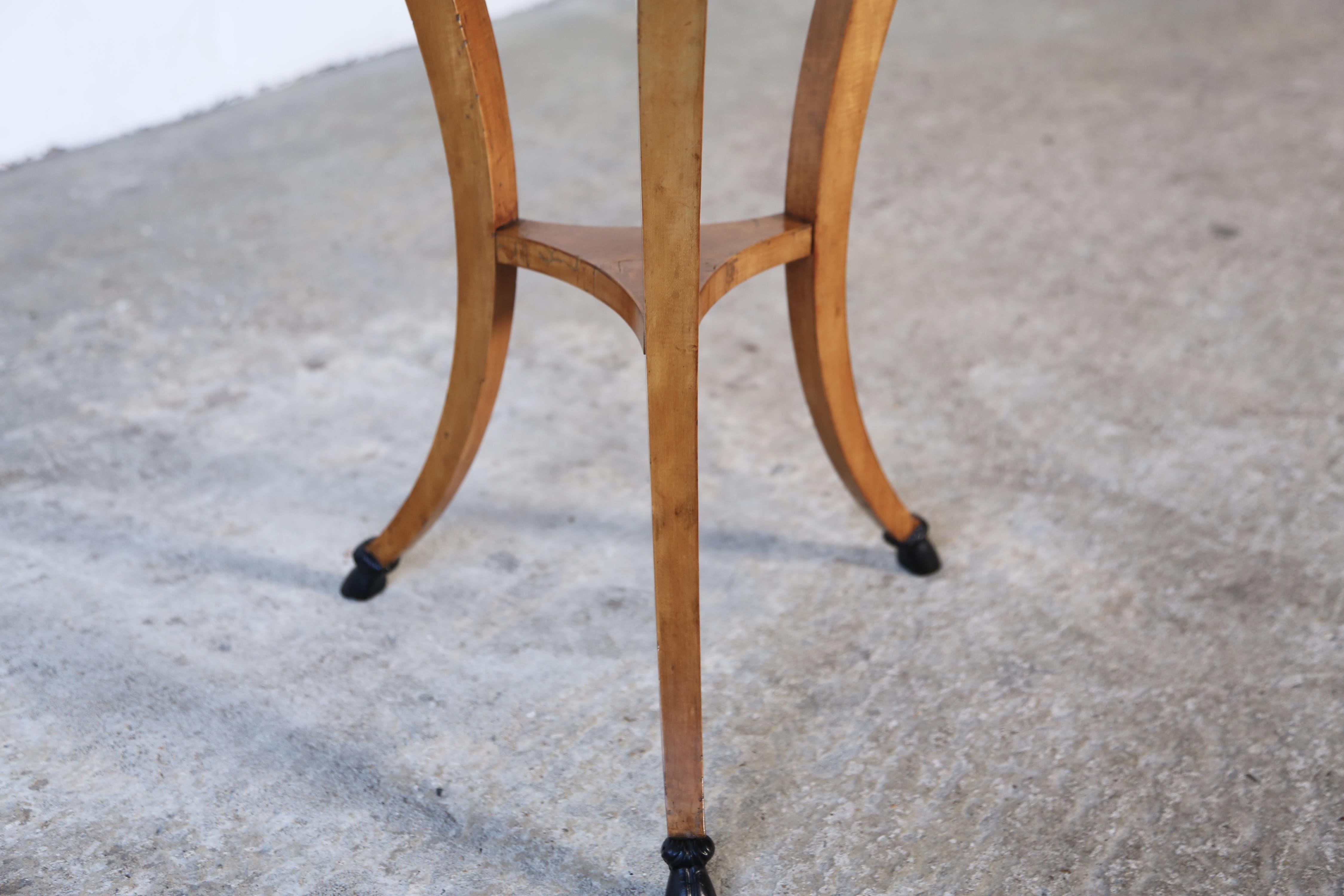 19th Century Side Table (Gueridon / Jardiniere), With Hoof Feet, Italy For Sale 11