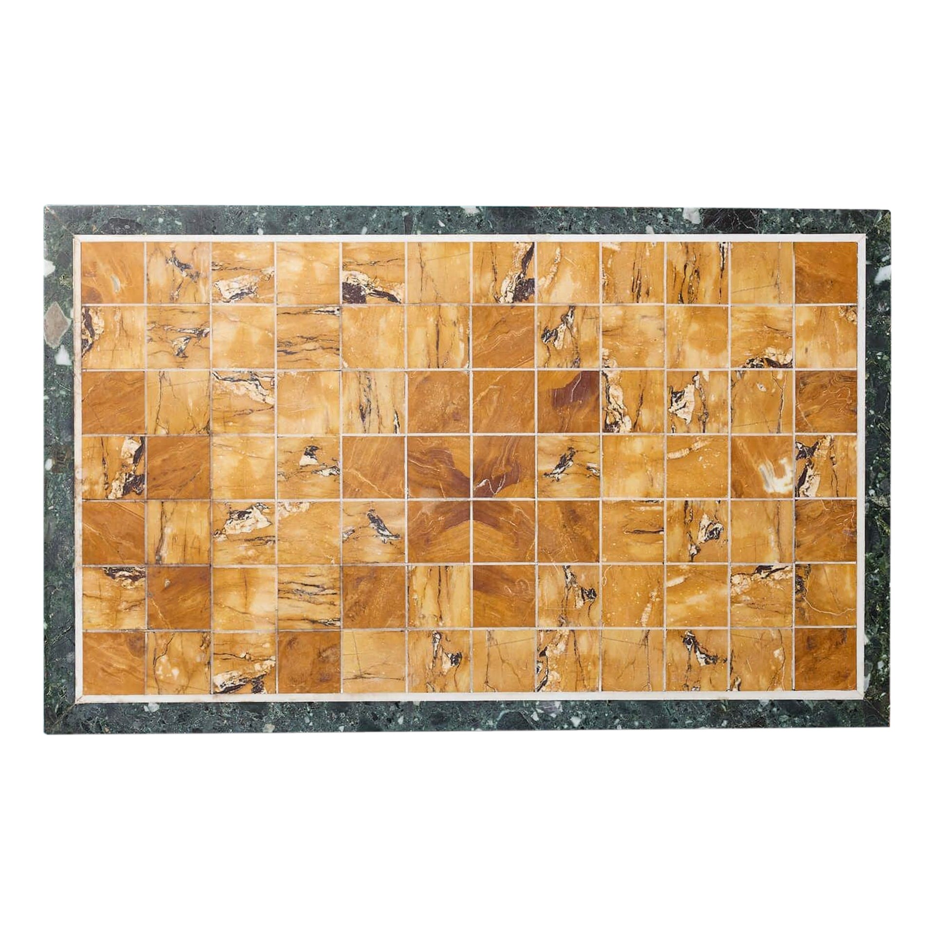 19th Century Siena & Tinos Green Marble Tabletop For Sale