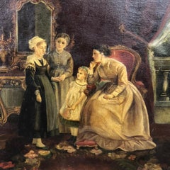 19th Century Signed and Dater Flamand School Painting