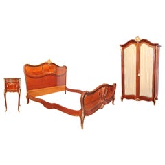 19th Century Signed Francois Linke King Bedroom Suite