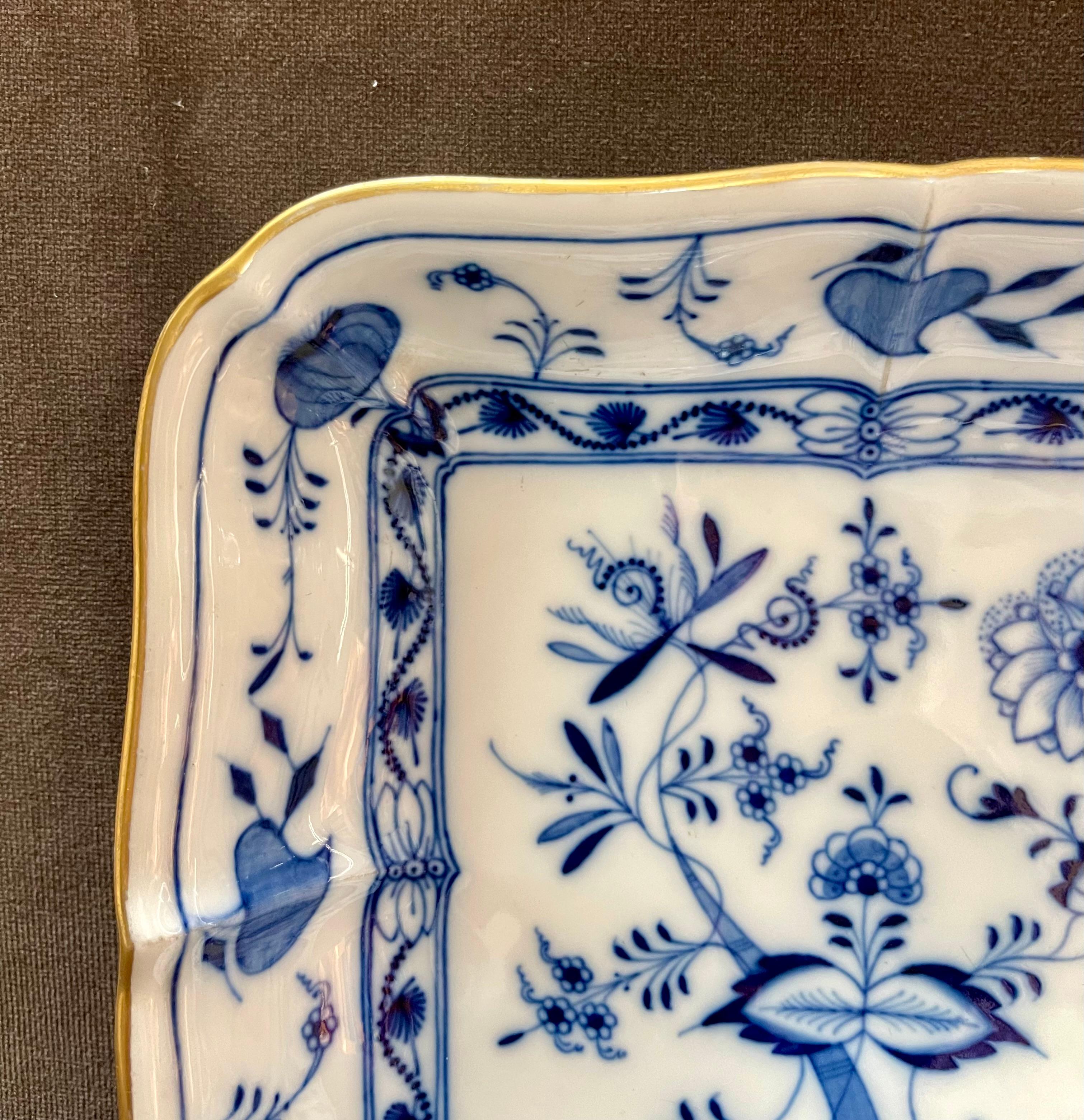 19th Century Signed Meissen Porcelain Artwork (Louis XV.) im Angebot