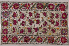 Antique Suzani Textile from Bokhara, Silk Road, Circa 1870, 266cm