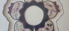 19th Century Silk/Satin Embroidered Baby Collar