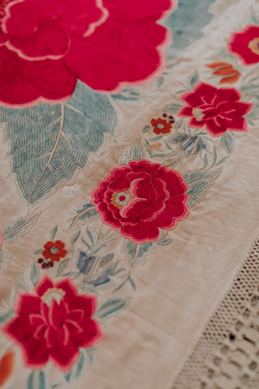 19th Century Silk Table Cloth 5