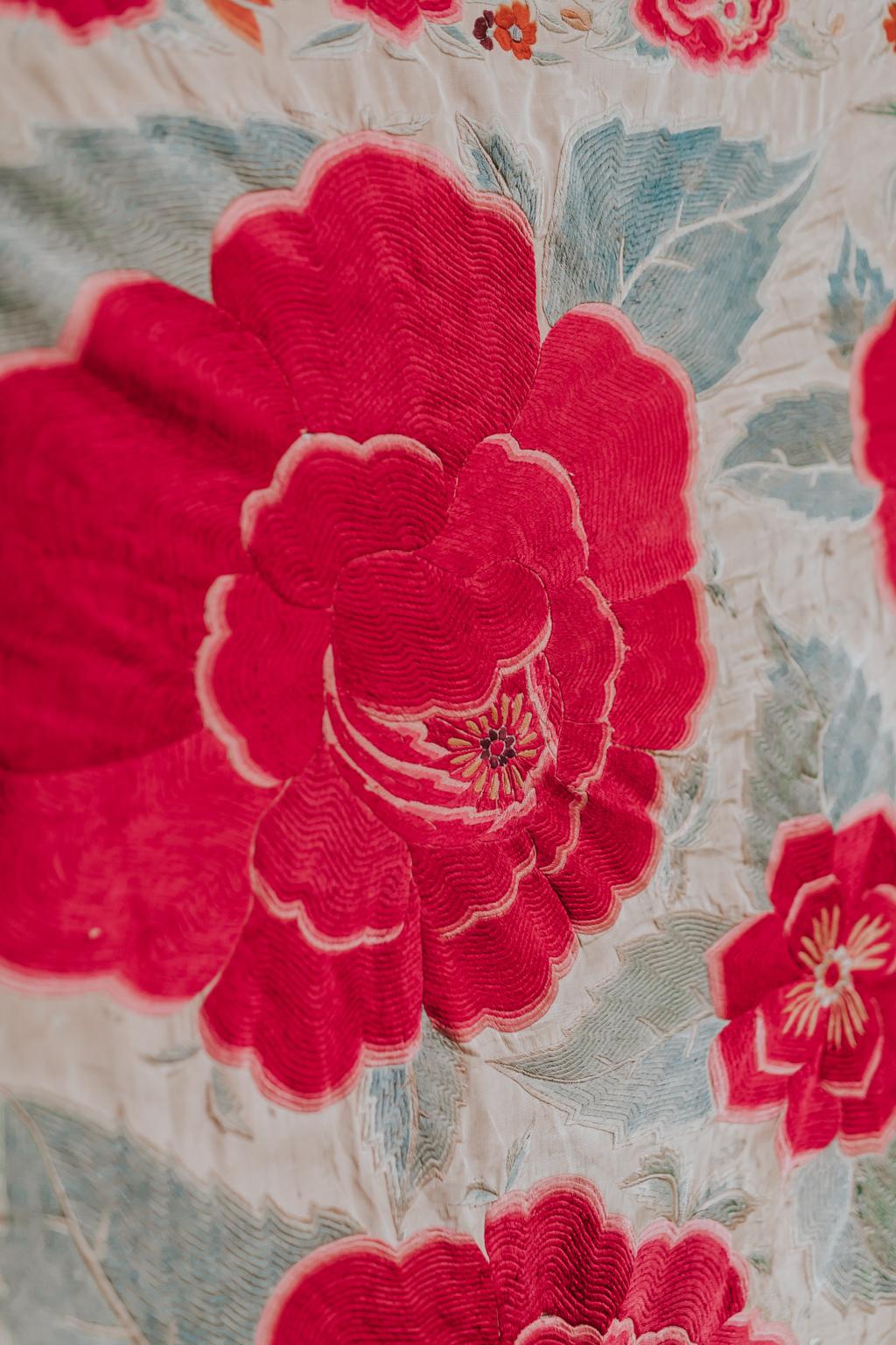 19th Century Silk Table Cloth 2