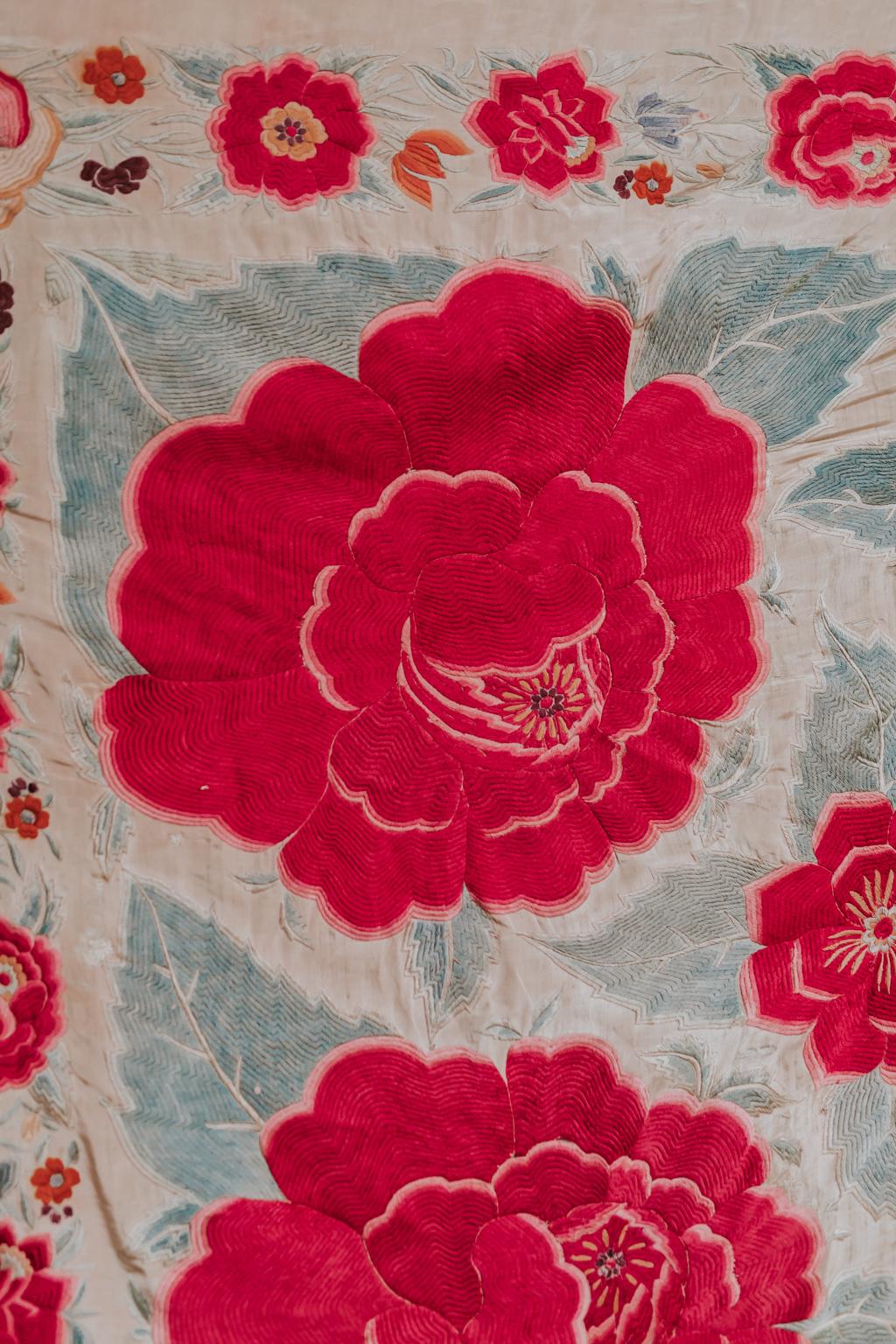 19th Century Silk Table Cloth 4