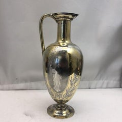 19th Century Silver and Gilt Ewer with Matching Goblets