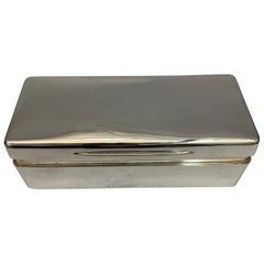 Antique 19th Century Silver Box Made in London by Gibson and Langman