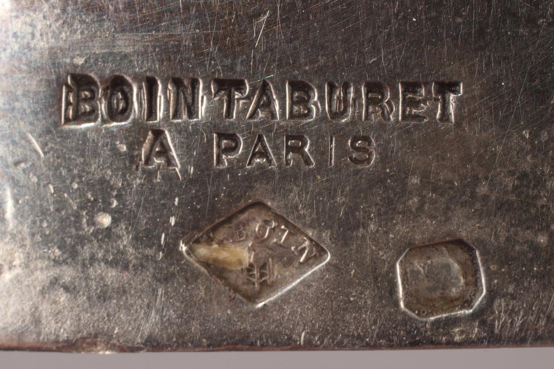 Silberkandelaber des 19. Jahrhunderts, signiert BOIN TABURET im Angebot 11