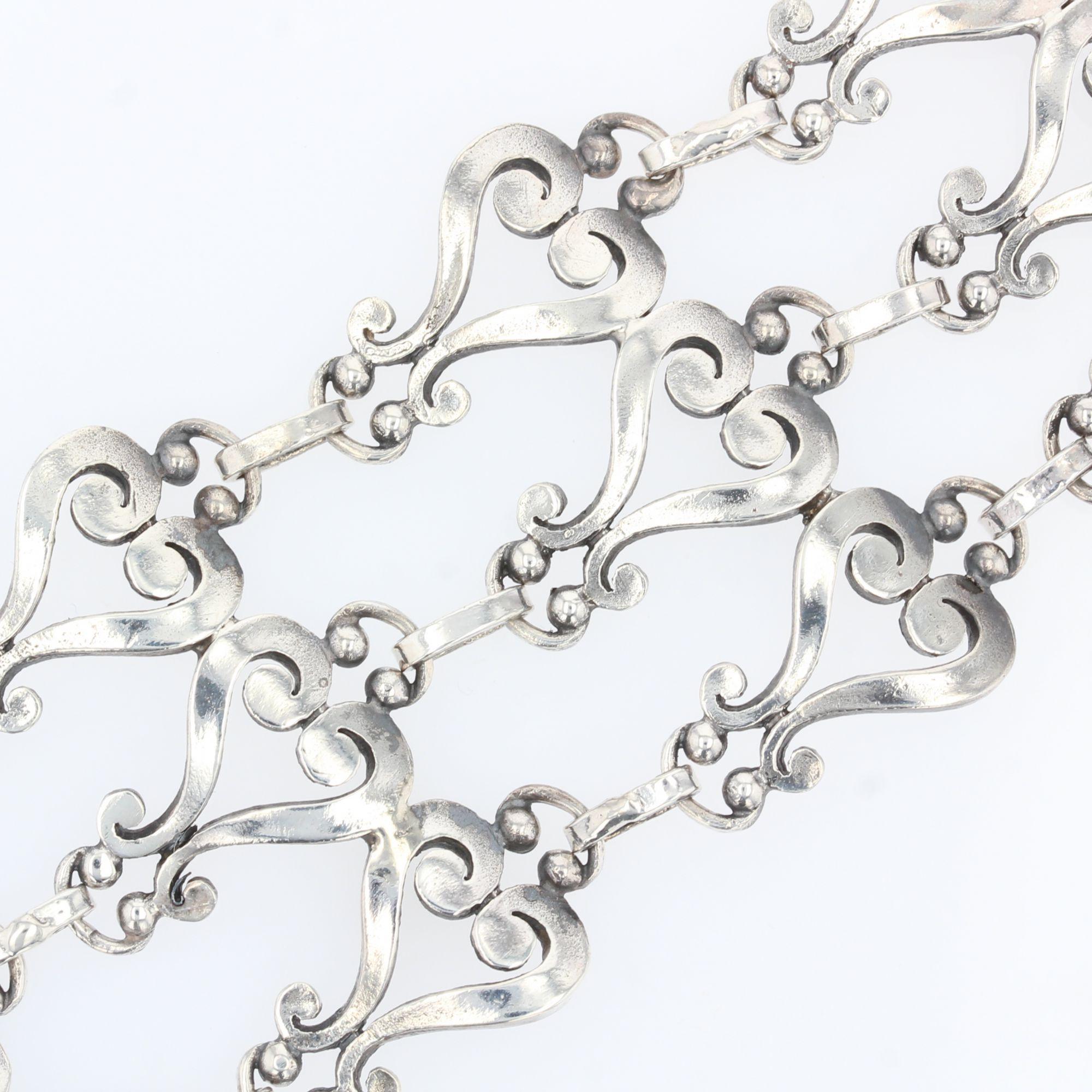 Bracciale in argento del XIX secolo In condizioni buone in vendita a Poitiers, FR