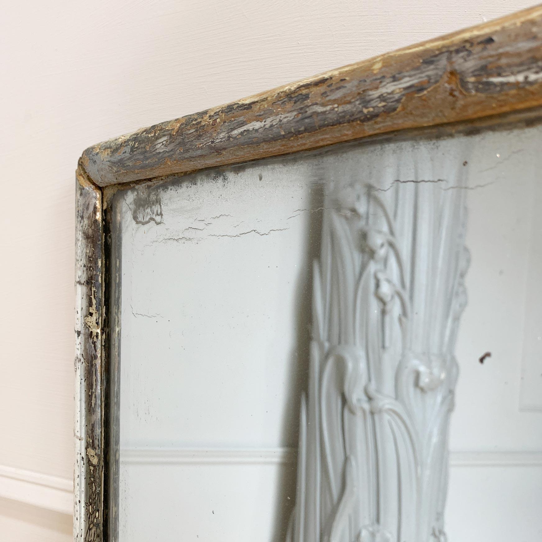 19th Century Silver Gilt Framed Mercury Mirror In Good Condition In Hastings, GB