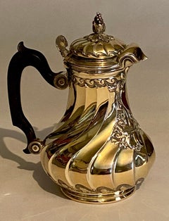 19th Century Silver-Gilt Hot Milk Jug, Style of Thomas Germain