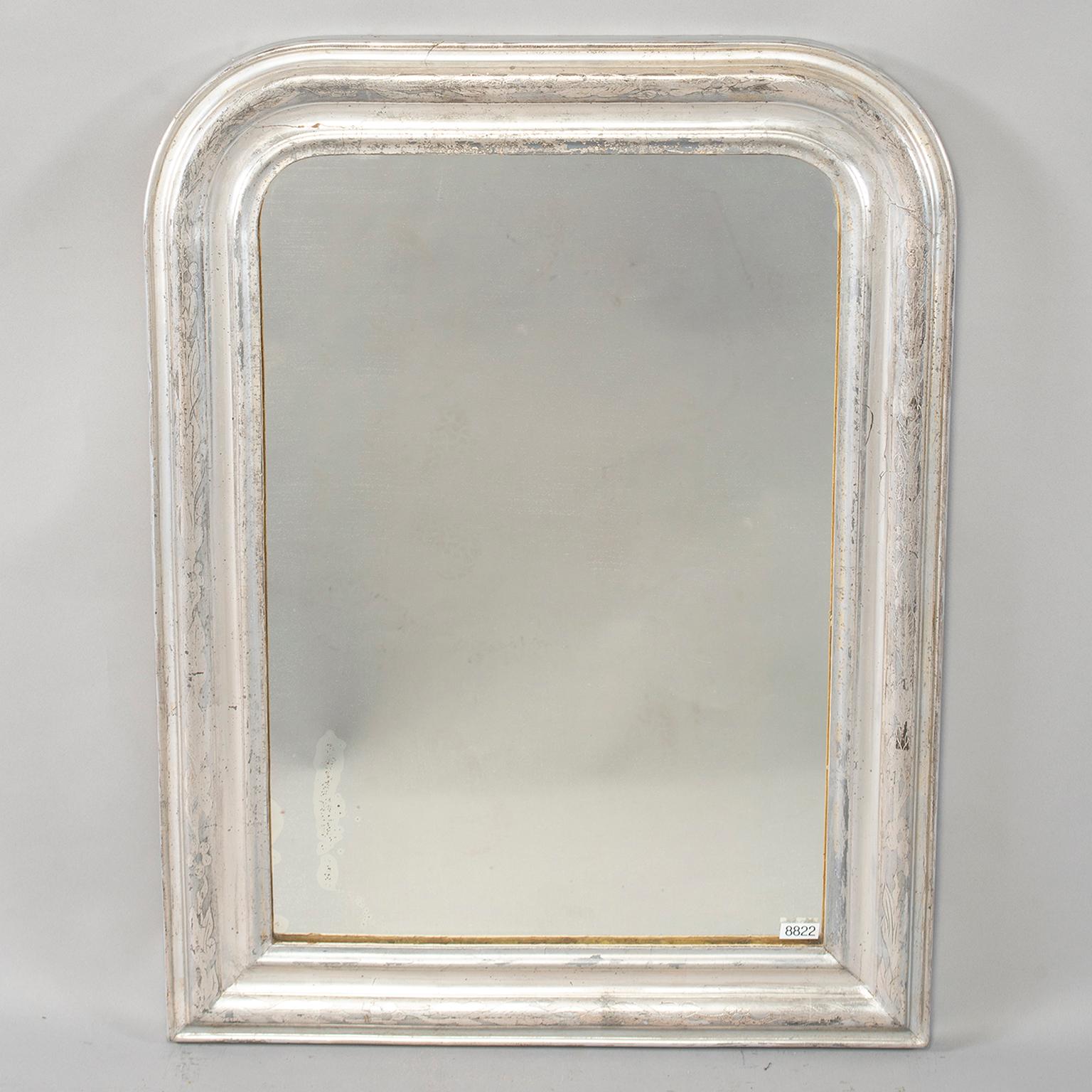 French 19th Century Silver Gilt Louis Philippe Mirror