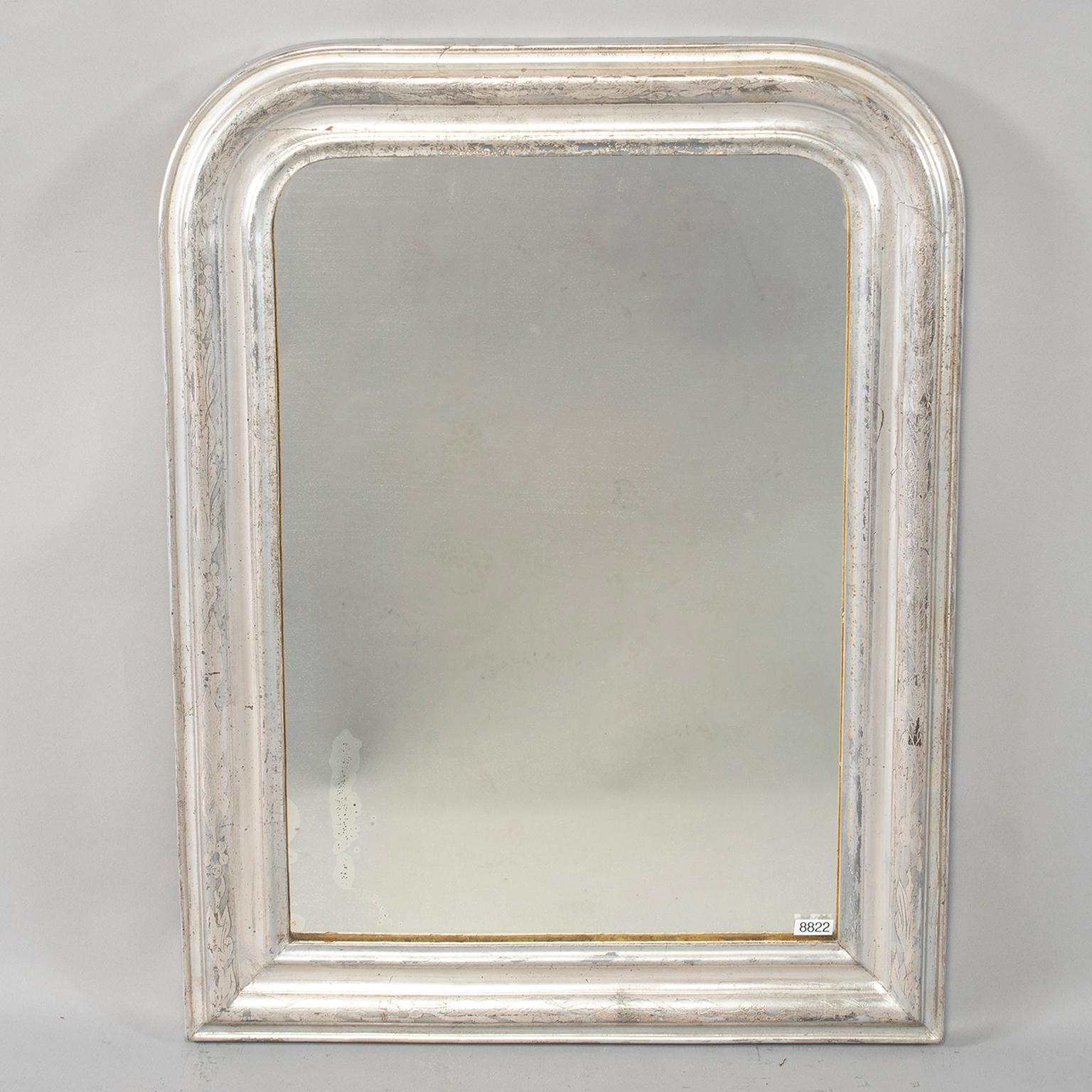 19th Century Silver Gilt Louis Philippe Mirror 1