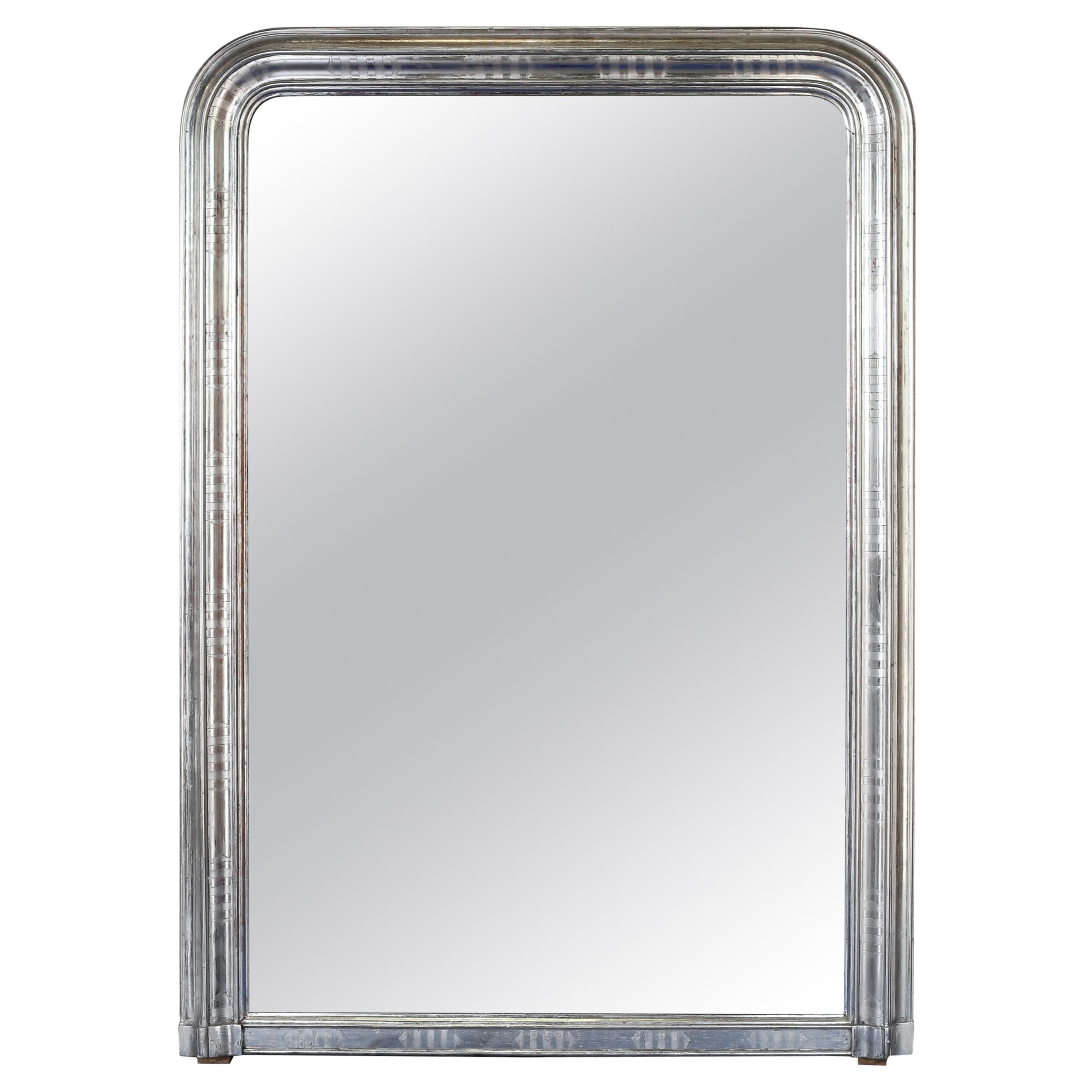19th Century Silver Gilt Louis Philippe Mirror