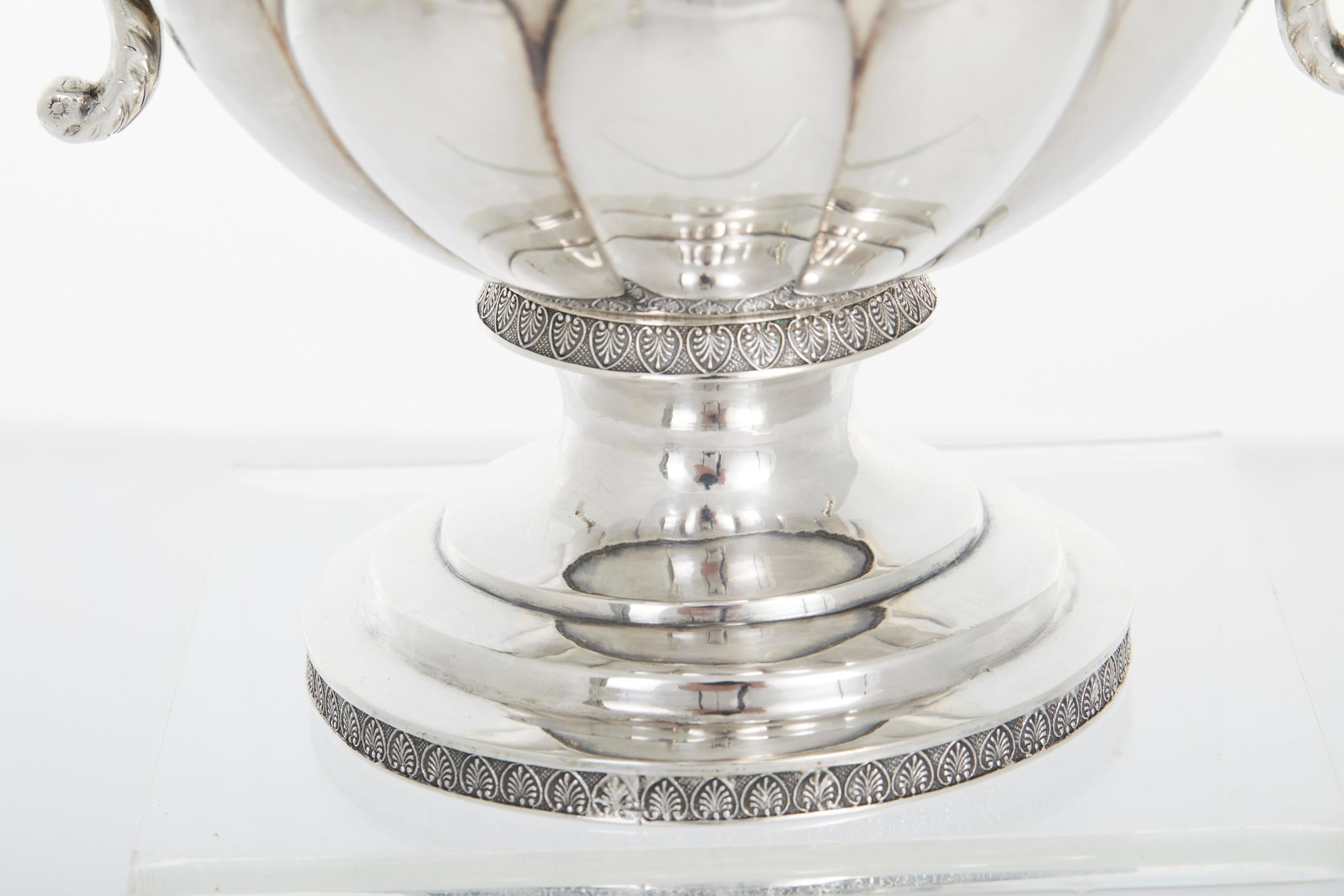 19th Century Silver Hand Wrought Tea / Coffee Service For Sale 7