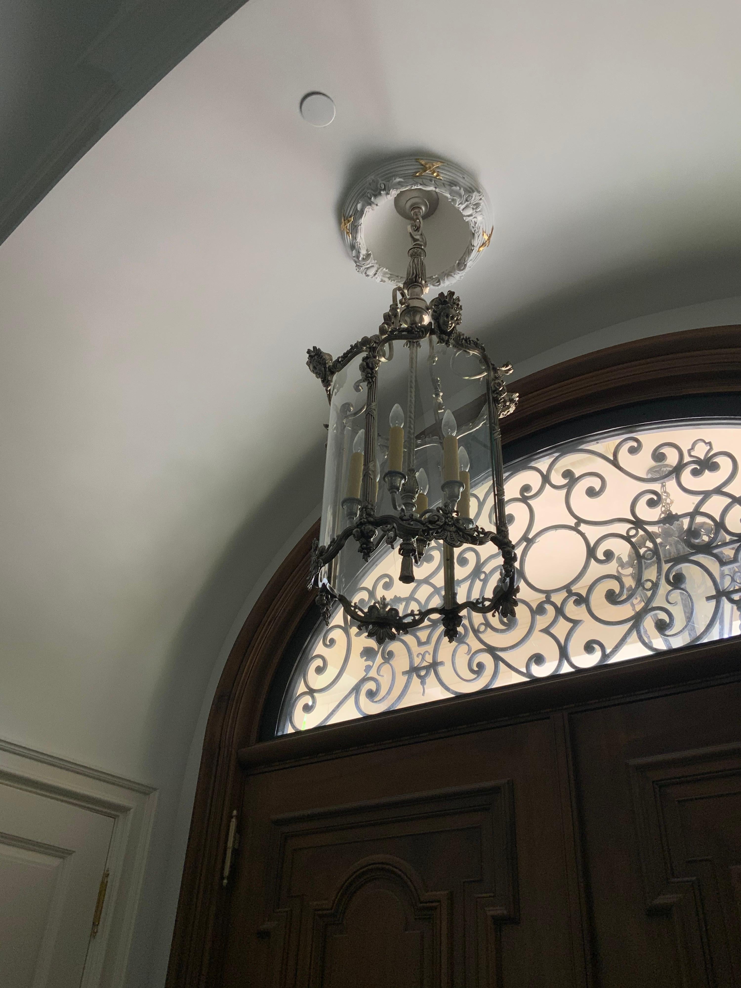 19th Century Silver Lantern from France For Sale 2