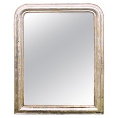 19th Century Silver Leaf Louis Philippe Mirror