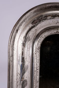 19th Century Silver Louis Philippe Mirror