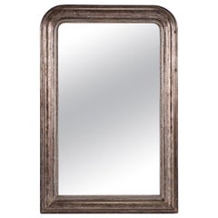 Antique 19th Century Silver Louis Philippe Mirror