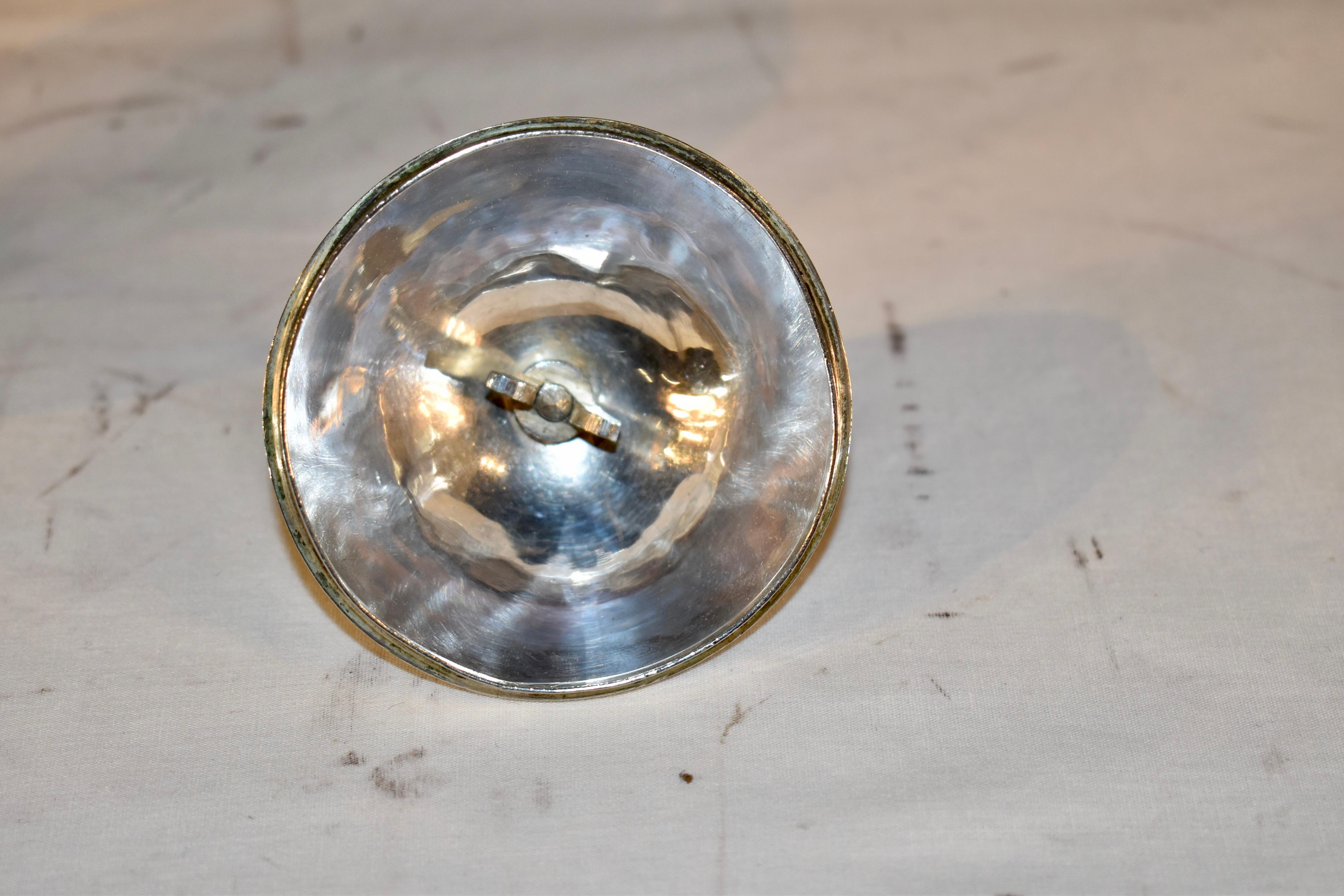 Hand-Carved 19th Century Silver Mounted Coconut Cup For Sale