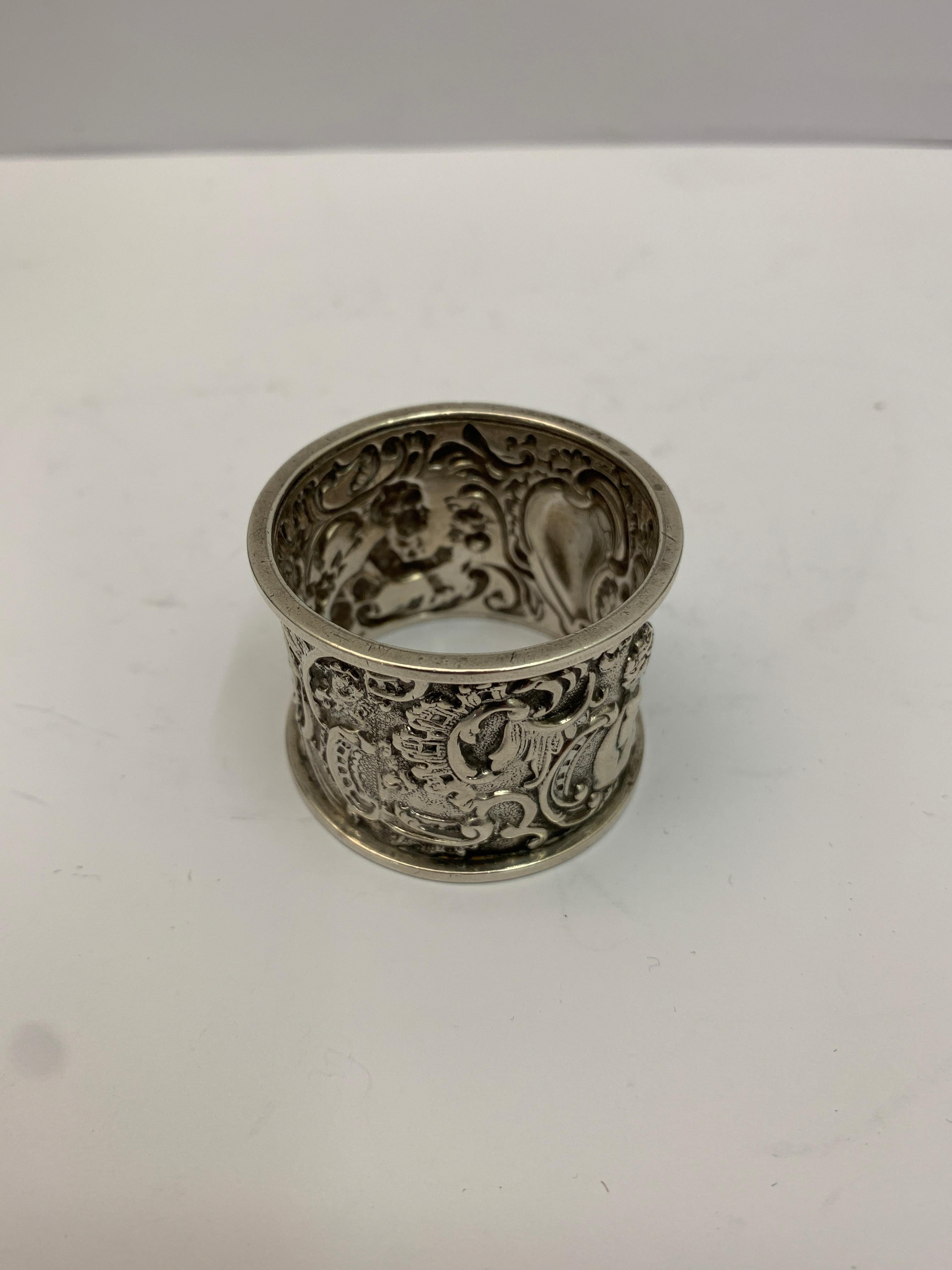 19th Century Silver Napkin Ring In Good Condition For Sale In London, London